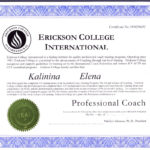 фото Сертификат о присвоении квалификации профессионального коуча по международным стандартам ICF