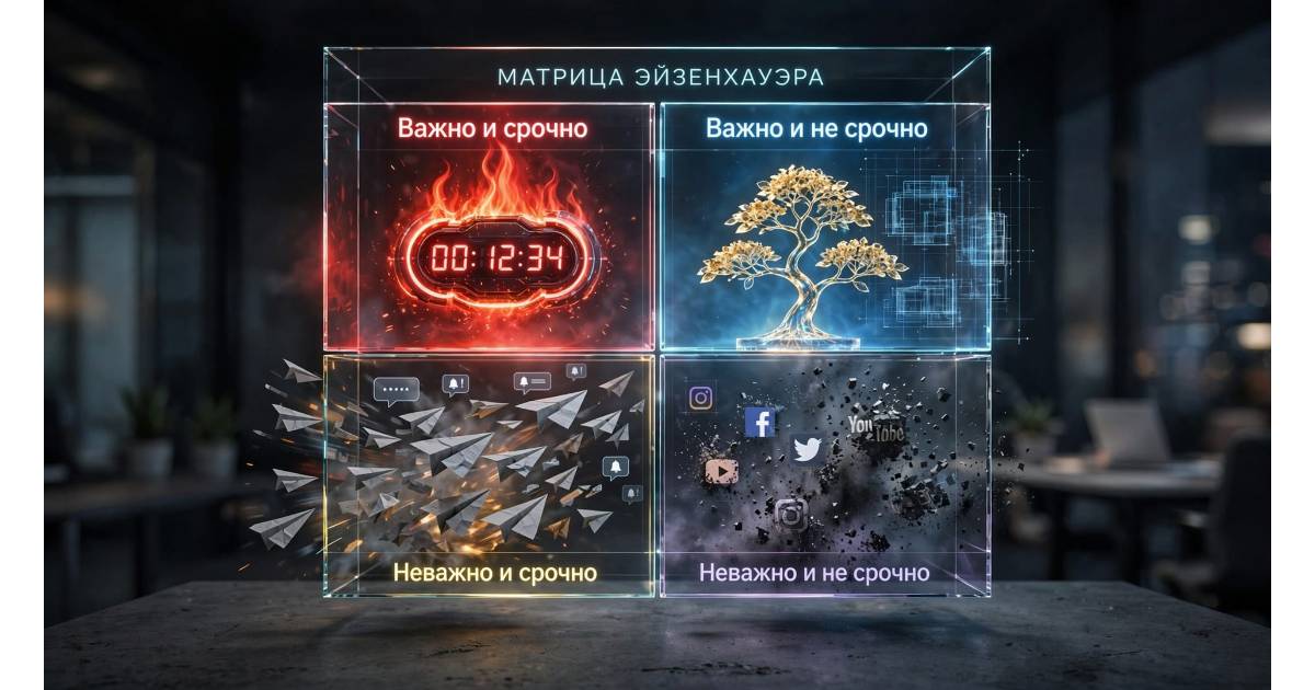 картинка Матрица Эйзенхауэра